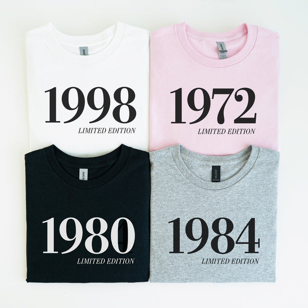 Personalisierte Jahr T-Shirt-FaceeCo
