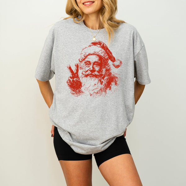 Ink Weihnachtsmann-Shirt | Retro Weihnachtsmann T-Shirt-FaceeCo