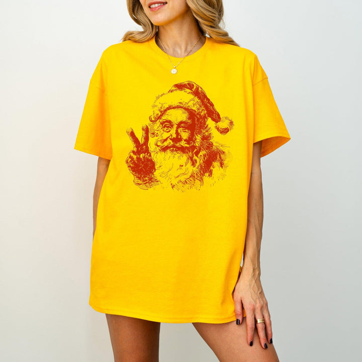 Ink Weihnachtsmann-Shirt | Retro Weihnachtsmann T-Shirt-FaceeCo