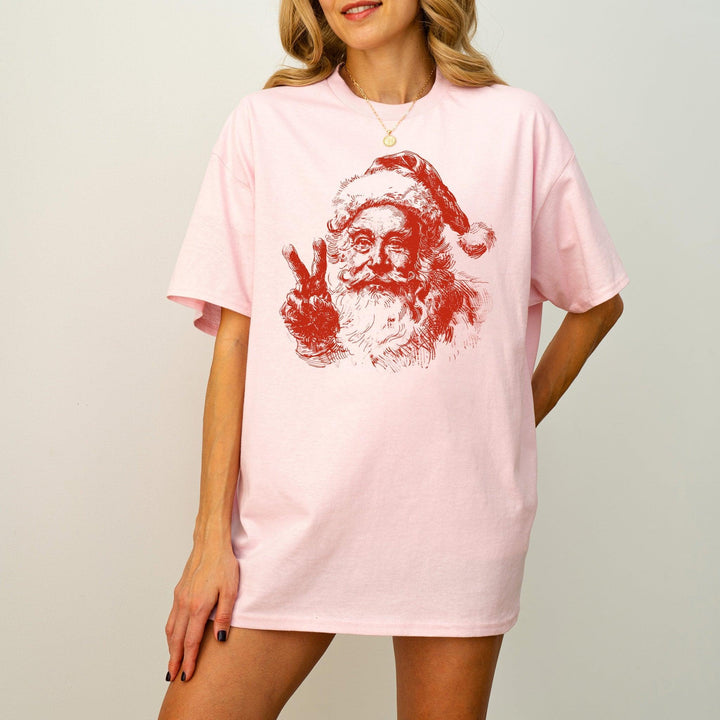 Ink Weihnachtsmann-Shirt | Retro Weihnachtsmann T-Shirt-FaceeCo