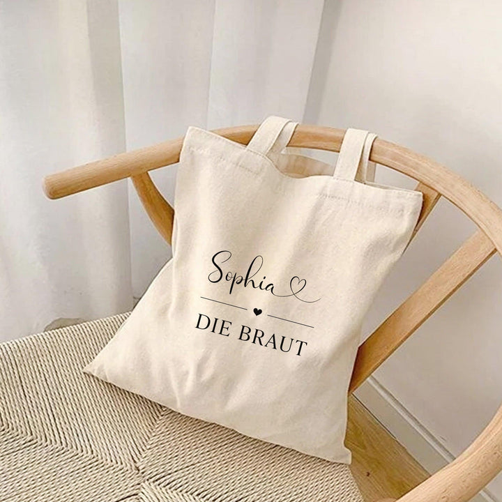 JGA Baumwolltasche mit Name-FaceeCo