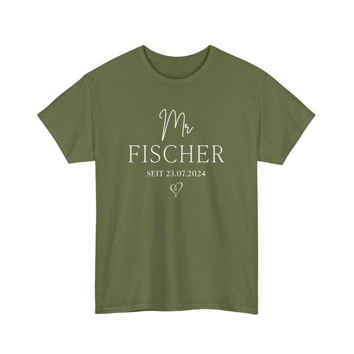 Individuelles T-Shirt mit den Namen des Hochzeitspaars für die Flitterwochen-FaceeCo