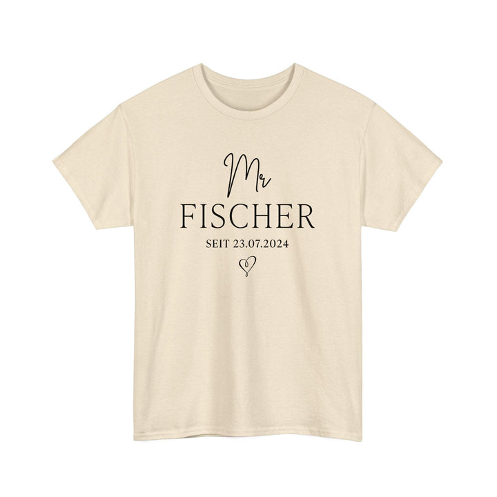 Individuelles T-Shirt mit den Namen des Hochzeitspaars für die Flitterwochen-FaceeCo