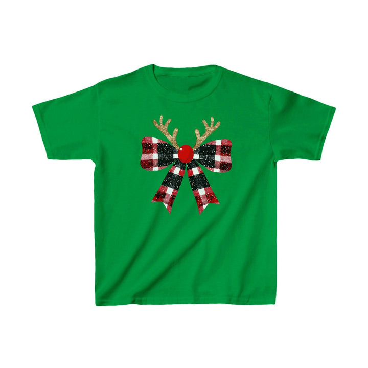 Kinder Süßes Weihnachts-Rentier-Shirt | Festliches T-Shirt für Kinder-FaceeCo