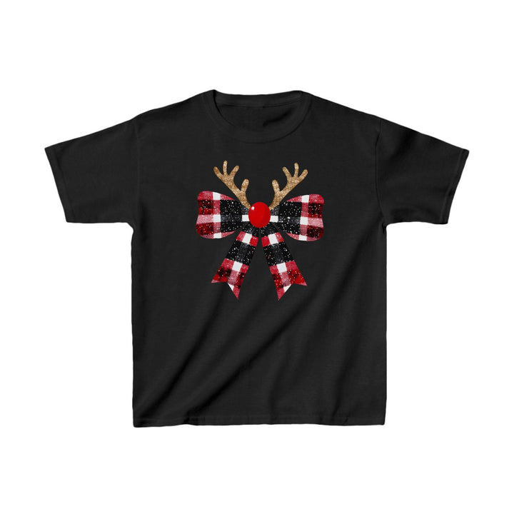 Kinder Süßes Weihnachts-Rentier-Shirt | Festliches T-Shirt für Kinder-FaceeCo