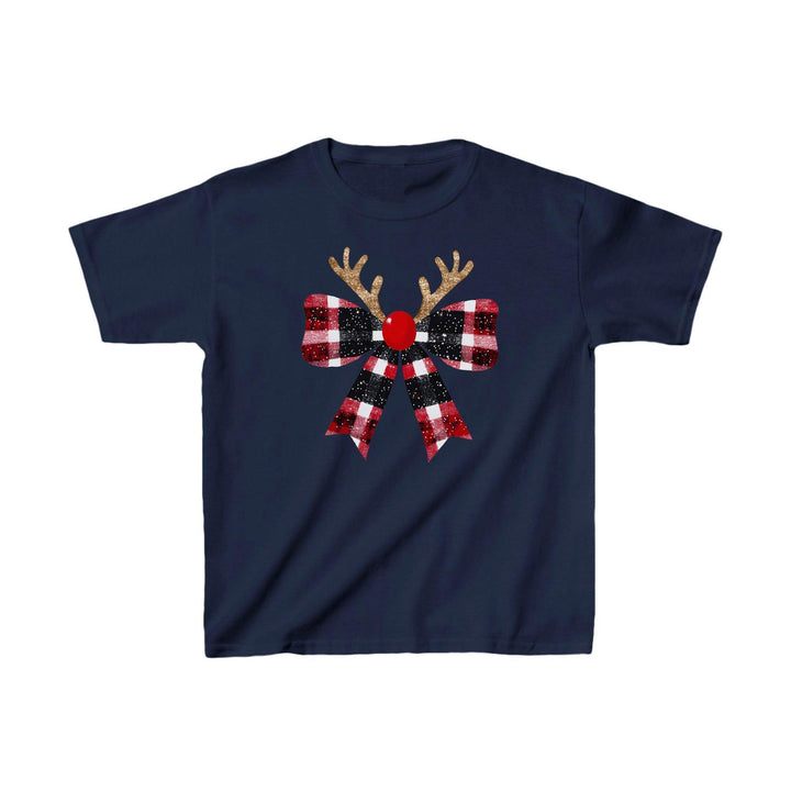 Kinder Süßes Weihnachts-Rentier-Shirt | Festliches T-Shirt für Kinder-FaceeCo