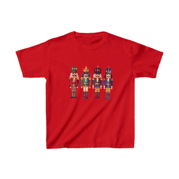 Kinder Weihnachtsnussknacker-Shirt | Festliches Nussknacker T-Shirt für Kinder-FaceeCo