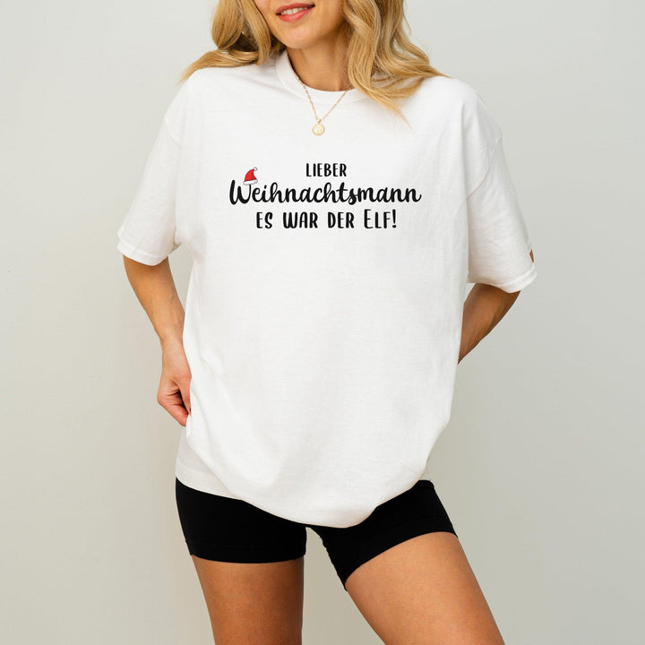 "Lieber Weihnachtsmann..." T-Shirt | Lustiges Weihnachts-Familien-Shirt mit vielen Sprüchen-FaceeCo