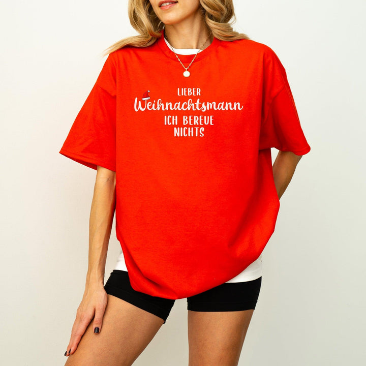 "Lieber Weihnachtsmann..." T-Shirt | Lustiges Weihnachts-Familien-Shirt mit vielen Sprüchen-FaceeCo