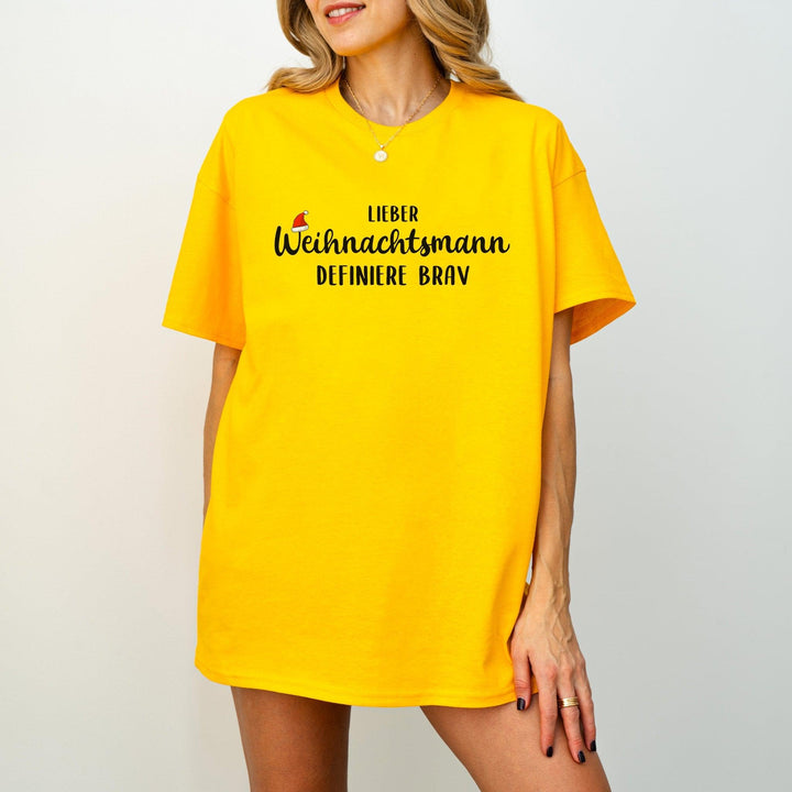 "Lieber Weihnachtsmann..." T-Shirt | Lustiges Weihnachts-Familien-Shirt mit vielen Sprüchen-FaceeCo