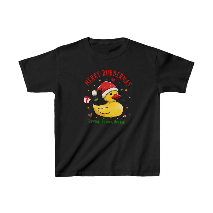 Lustige Quietscheente als Weihnachtsmann T-Shirt für Kids| Niedliches Festliches Kinder-Shirt-FaceeCo