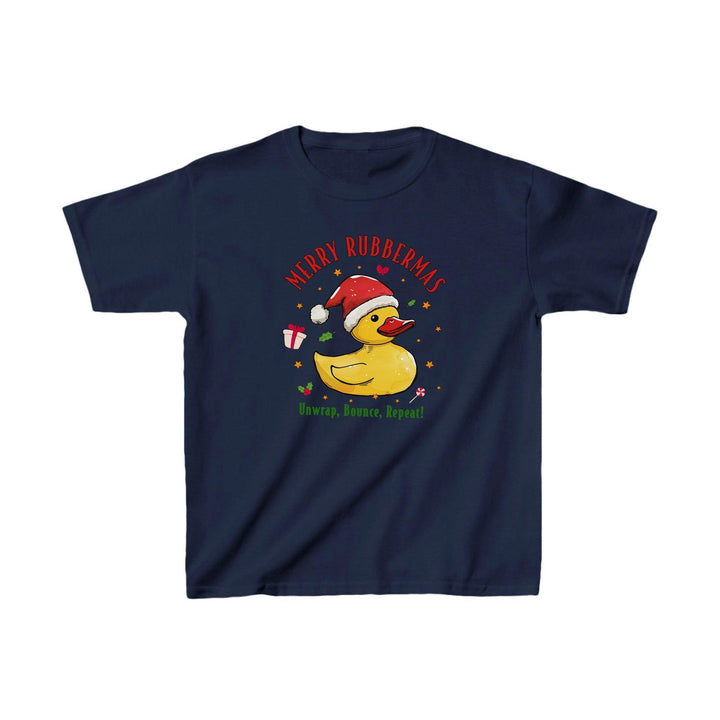Lustige Quietscheente als Weihnachtsmann T-Shirt für Kids| Niedliches Festliches Kinder-Shirt-FaceeCo