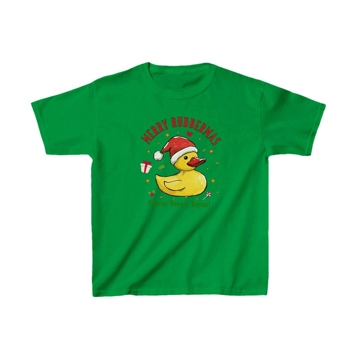 Lustige Quietscheente als Weihnachtsmann T-Shirt für Kids| Niedliches Festliches Kinder-Shirt-FaceeCo
