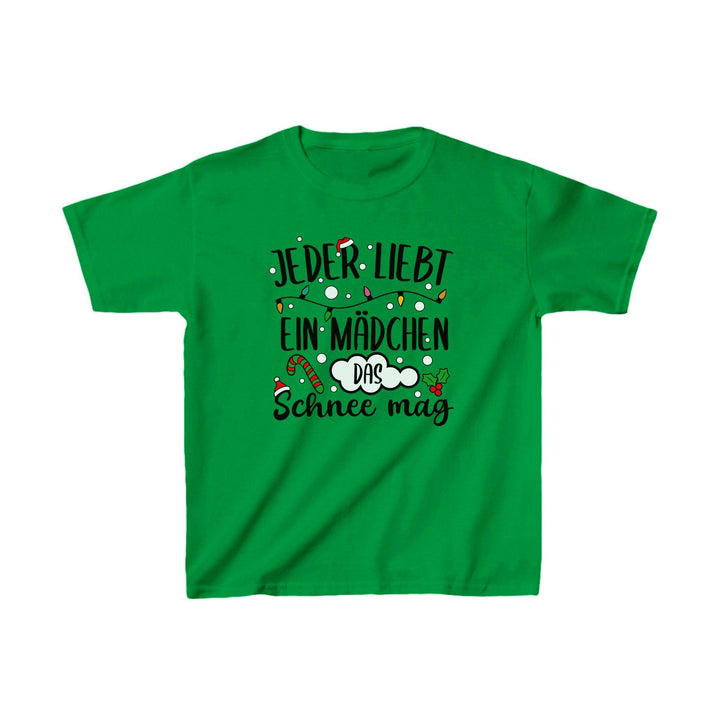 Lustige Weihnachts-Shirts für Kinder | Jeder liebt ein Mädchen... Kinder-T-Shirt-FaceeCo