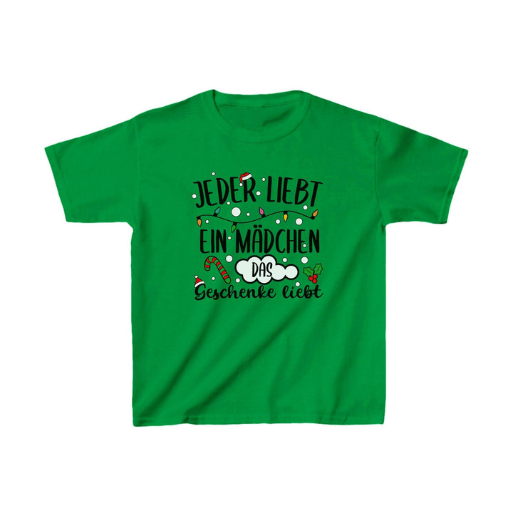 Lustige Weihnachts-Shirts für Kinder | Jeder liebt ein Mädchen... Kinder-T-Shirt-FaceeCo
