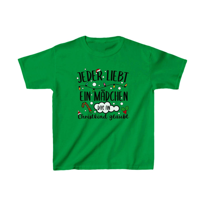 Lustige Weihnachts-Shirts für Kinder | Jeder liebt ein Mädchen... Kinder-T-Shirt-FaceeCo