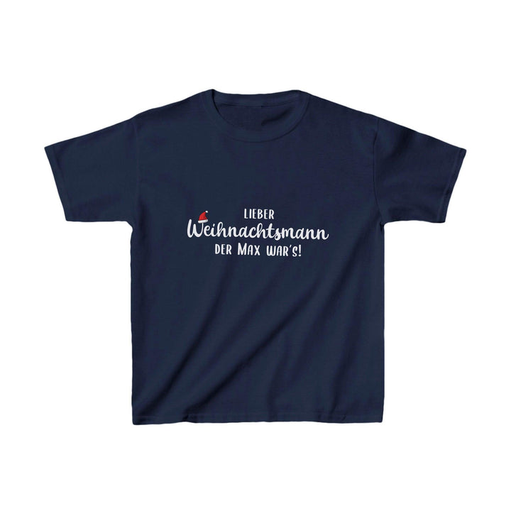 Lustiges Weihnachts-Shirt für Kinder "Lieber Weihnachtsmann, die / der... war’s"-FaceeCo