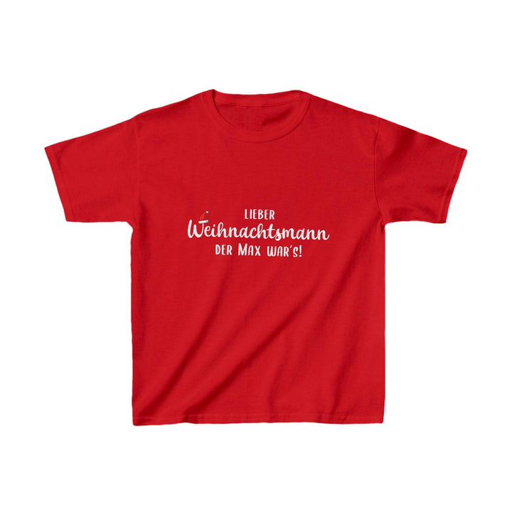 Lustiges Weihnachts-Shirt für Kinder "Lieber Weihnachtsmann, die / der... war’s"-FaceeCo