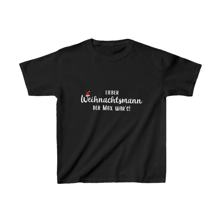 Lustiges Weihnachts-Shirt für Kinder "Lieber Weihnachtsmann, die / der... war’s"-FaceeCo