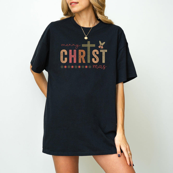 "Merry Christmas" T-Shirt | Festliches T-Shirt | Perfektes Weihnachtsgeschenk-FaceeCo