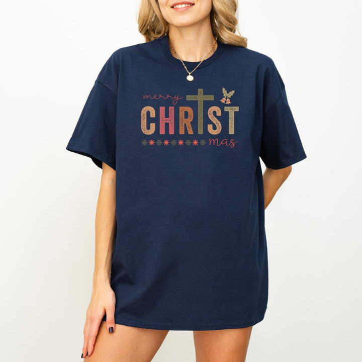 "Merry Christmas" T-Shirt | Festliches T-Shirt | Perfektes Weihnachtsgeschenk-FaceeCo