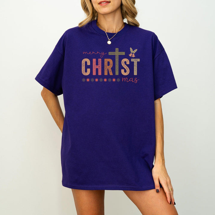 "Merry Christmas" T-Shirt | Festliches T-Shirt | Perfektes Weihnachtsgeschenk-FaceeCo