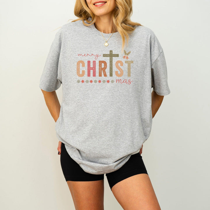 "Merry Christmas" T-Shirt | Festliches T-Shirt | Perfektes Weihnachtsgeschenk-FaceeCo