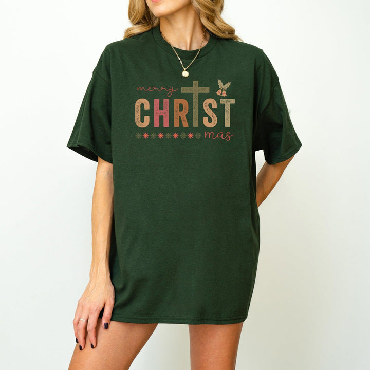 "Merry Christmas" T-Shirt | Festliches T-Shirt | Perfektes Weihnachtsgeschenk-FaceeCo