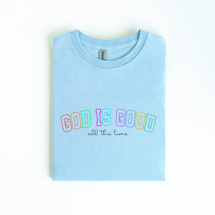 Minimalistisches "God Is Good All The Time" T-Shirt | Trendiges Glaubens-Shirt-FaceeCo