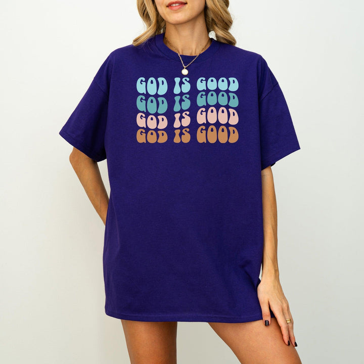 Minimalistisches "God is Good" T-Shirt | Trendiges Glaubens-Shirt-FaceeCo