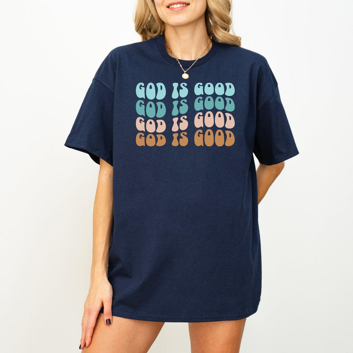 Minimalistisches "God is Good" T-Shirt | Trendiges Glaubens-Shirt-FaceeCo