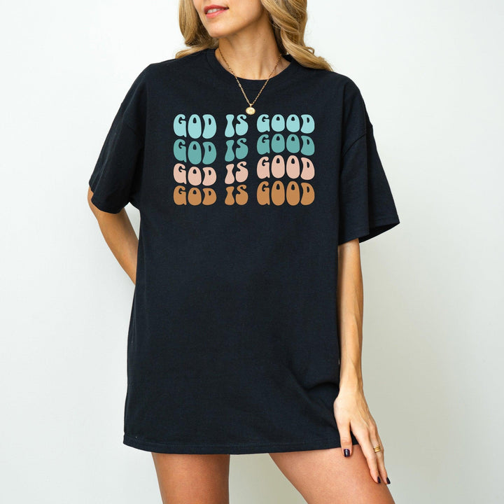 Minimalistisches "God is Good" T-Shirt | Trendiges Glaubens-Shirt-FaceeCo