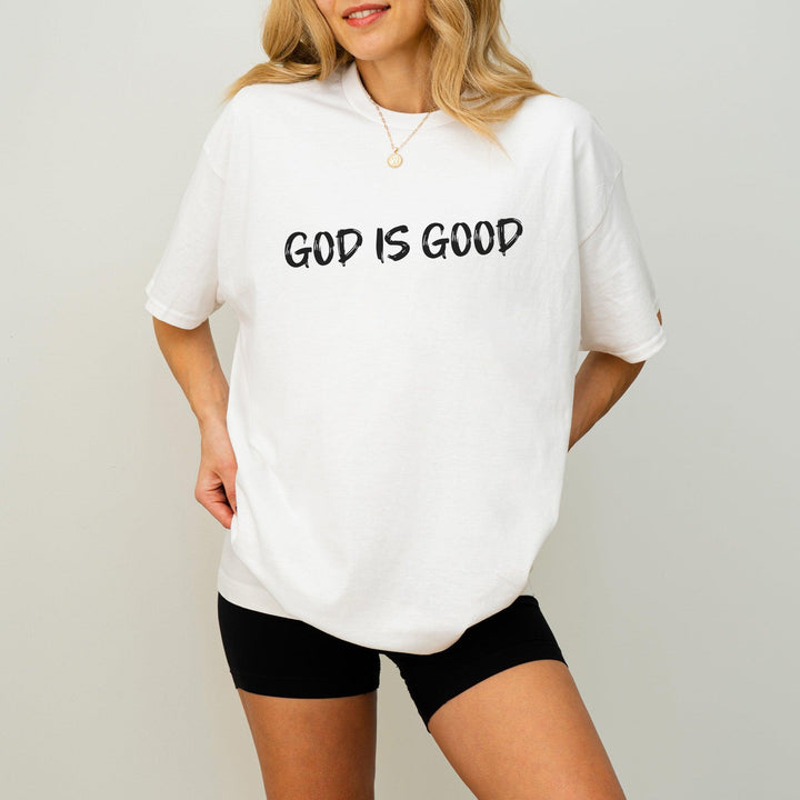 Minimalistisches "God is Good" T-Shirt | Trendiges Glaubens-Shirt-FaceeCo