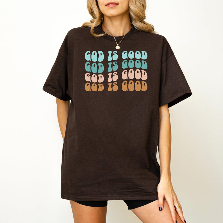 Minimalistisches "God is Good" T-Shirt | Trendiges Glaubens-Shirt-FaceeCo