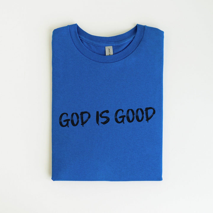 Minimalistisches "God is Good" T-Shirt | Trendiges Glaubens-Shirt-FaceeCo