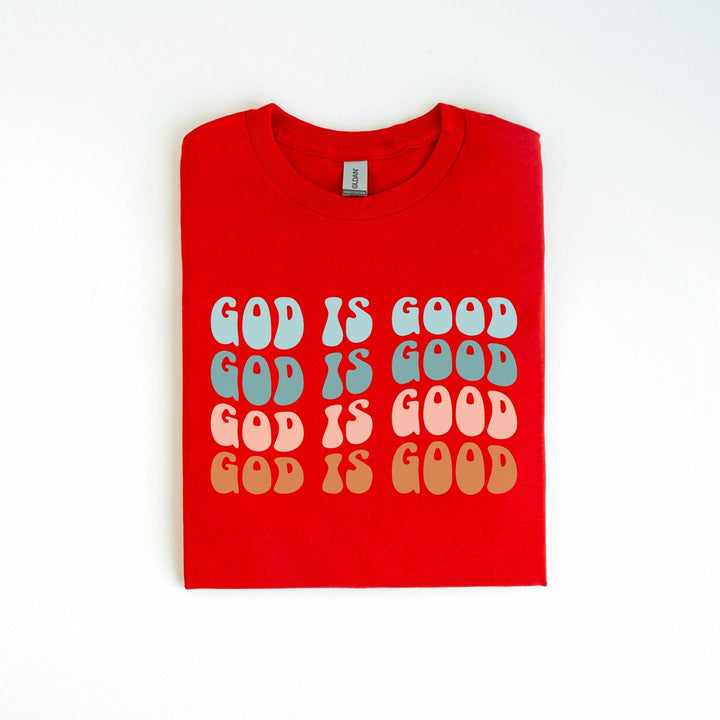 Minimalistisches "God is Good" T-Shirt | Trendiges Glaubens-Shirt-FaceeCo