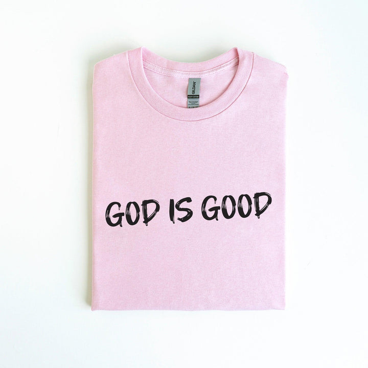 Minimalistisches "God is Good" T-Shirt | Trendiges Glaubens-Shirt-FaceeCo