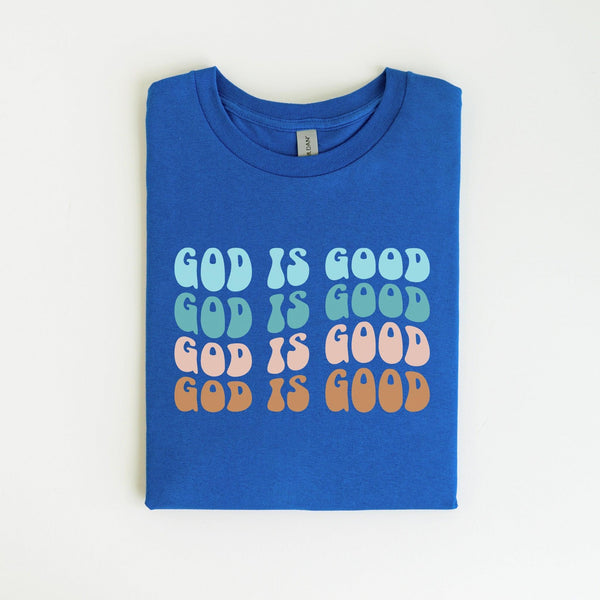 Minimalistisches "God is Good" T-Shirt | Trendiges Glaubens-Shirt-FaceeCo