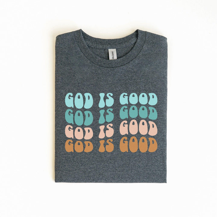 Minimalistisches "God is Good" T-Shirt | Trendiges Glaubens-Shirt-FaceeCo