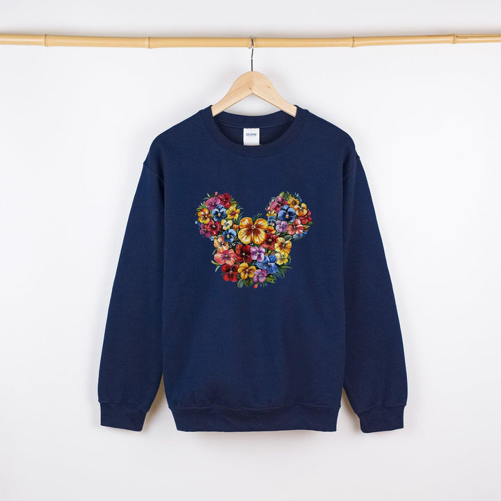 Minnie aus Blumen Pullover | Floraler Minnie Sweatshirt-FaceeCo
