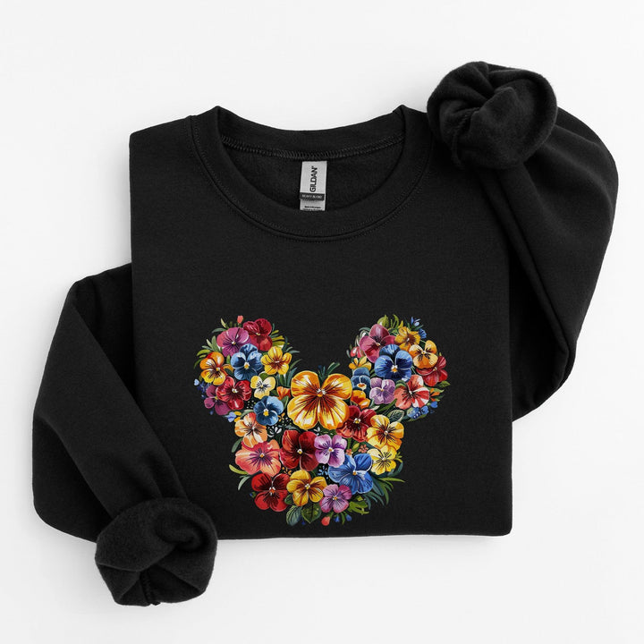 Minnie aus Blumen Pullover | Floraler Minnie Sweatshirt-FaceeCo