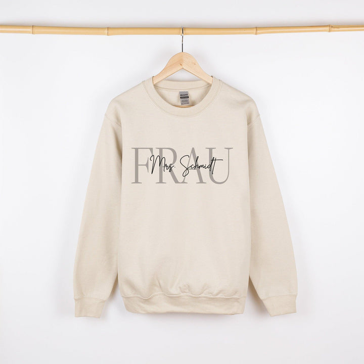 Mrs Pullover | Personalisierter Sweatshirt für die Ehefrau-FaceeCo
