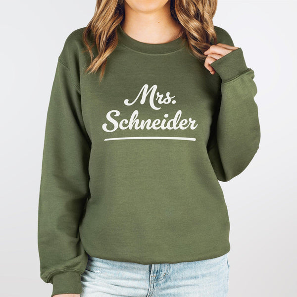 Individueller Braut Pullover – niedlich und mit Namen-FaceeCo
