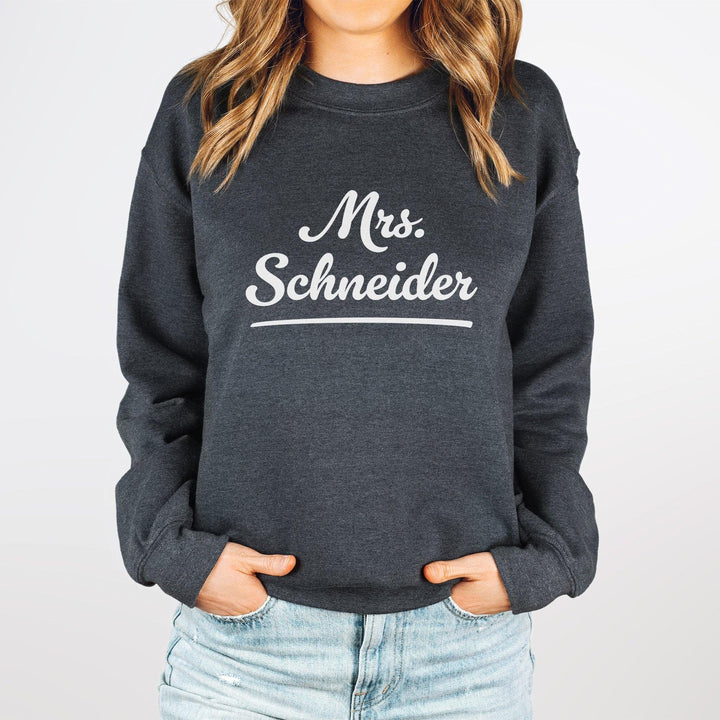 Individueller Braut Pullover – niedlich und mit Namen-FaceeCo