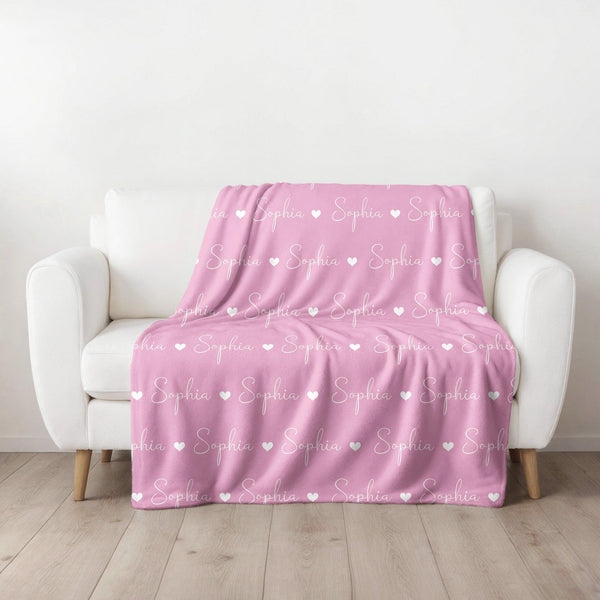 Niedliche Fleece Decke mit Namen | Personalisierte Geschenkdecke-FaceeCo