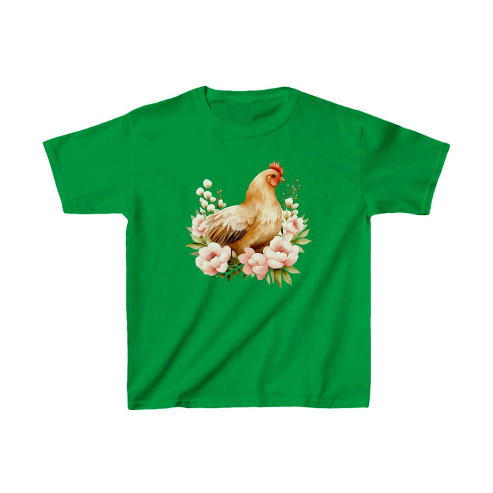Niedliches Blumen-Henne-Shirt für Kinder | Süßes Huhn T-Shirt-FaceeCo