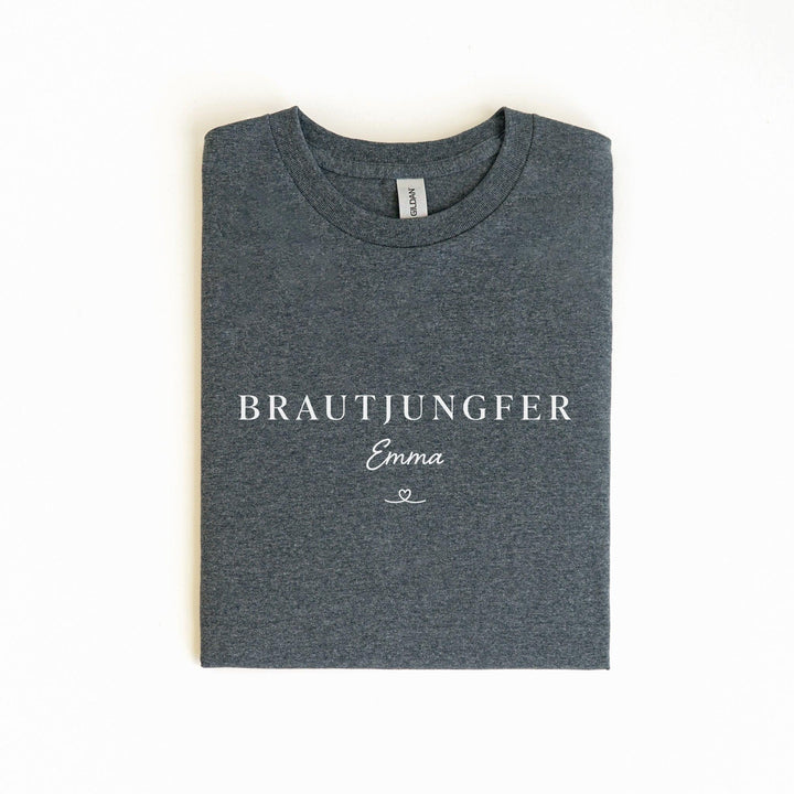Personalisiertes Brautjungfer T-Shirt aus Baumwolle – Ideal für den JGA-FaceeCo