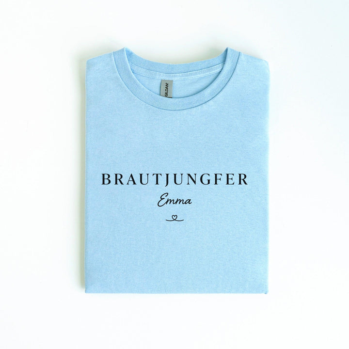 Personalisiertes Brautjungfer T-Shirt aus Baumwolle – Ideal für den JGA-FaceeCo
