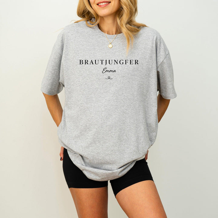 Personalisiertes Brautjungfer T-Shirt aus Baumwolle – Ideal für den JGA-FaceeCo