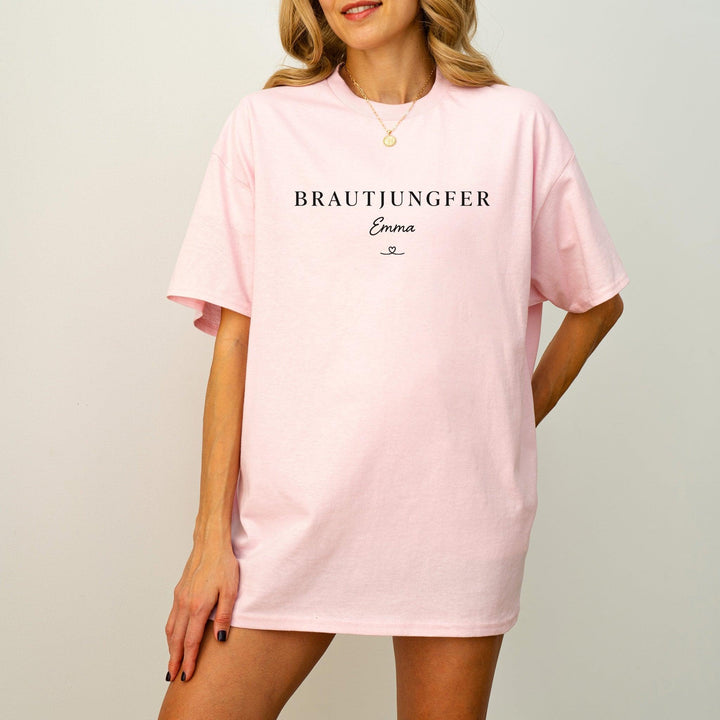 Personalisiertes Brautjungfer T-Shirt aus Baumwolle – Ideal für den JGA-FaceeCo